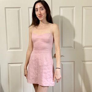 REFORMATION SWEET HEART MINI DRESS